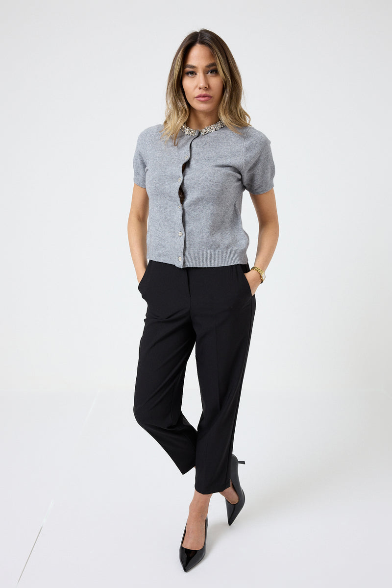 Cardigan collo gioiello FEDERICA BI ( vari colori )