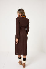 Abito midi bottoni oro FEDERICA BI ( vari colori )