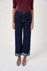 Denim blu risvolto FEDERICA BI