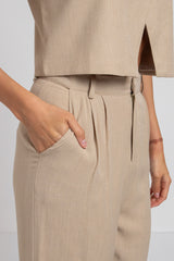 Tailleur beige bottoni FEDERICA BI