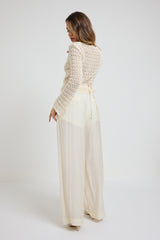 Pantalone white cream FEDERICA BI