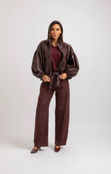 Giacca bordeaux FEDERICA BI