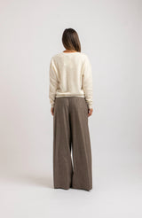 Pantalone tortora palazzo FEDERICA BI