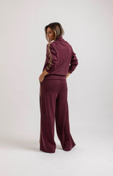 Completo in felpa bordeaux FEDERICA BI