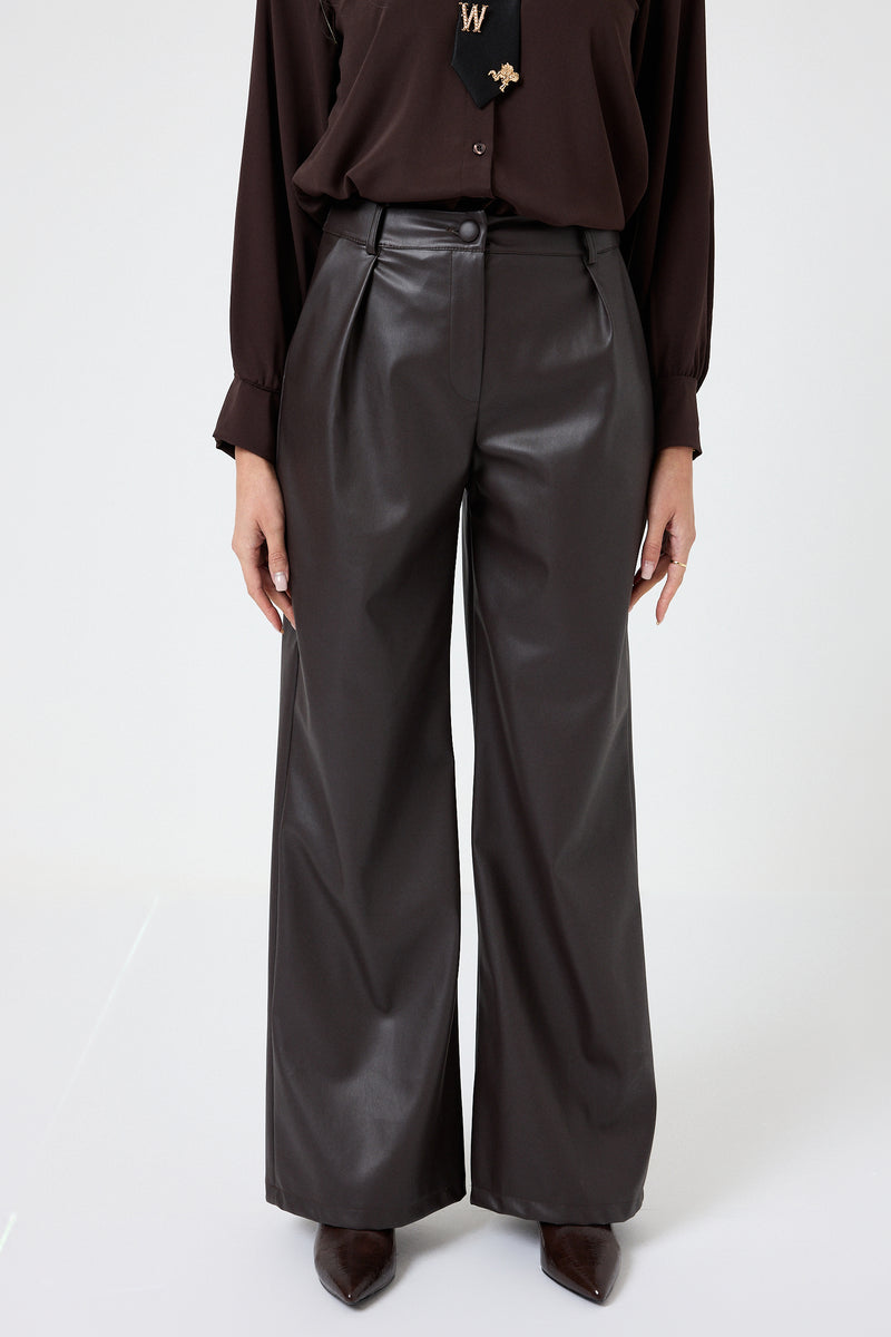 Pantalone moro in similpelle FEDERICA BI