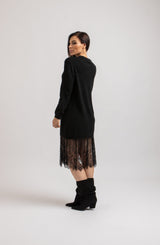 Abito FEDERICA BI tricot e pizzo