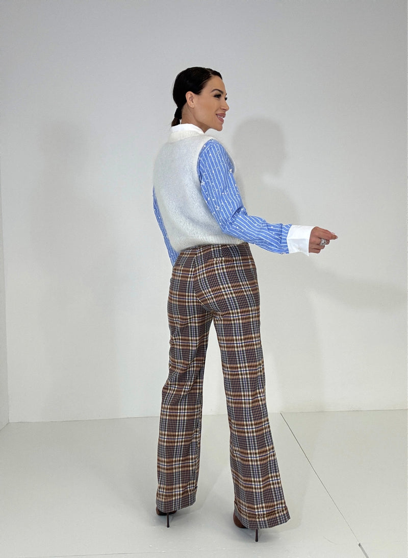 Pantalone a quadri FEDERICA BI