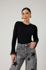 Maglia profili pizzo FEDERICA BI