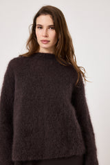 Maglione kid mohair moro FEDERICA BI