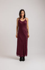 Abito FEDERICA BI slip Dress in viscosa e pizzo
