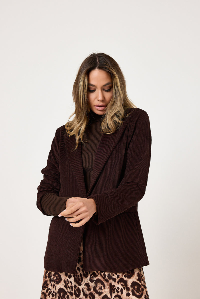 Blazer in velluto moro FEDERICA BI
