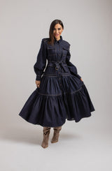 Abito FEDERICA BI in blu denim