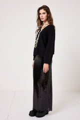 Gonna lunga in paillettes FEDERICA BI ( due colori )