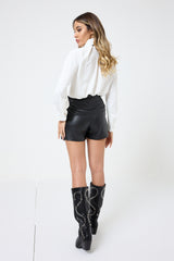 Camicia con cravatta con spille FEDERICA BI ( più colori )