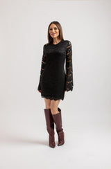 Abito FEDERICA BI in pizzo nero
