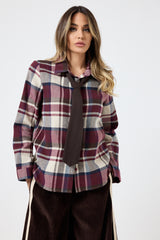 Camicia felpata con cravatta FEDERICA BI