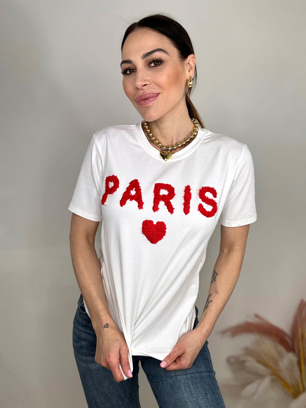 T-shirt CUORE PARIS due colori FEDERICA BI