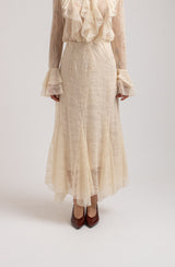 Gonna in pizzo crema FEDERICA BI