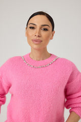 Maglia cristalli manica lunga FEDERICA BI