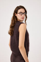 Gilet kid mohair ( vari colori ) FEDERICA BI