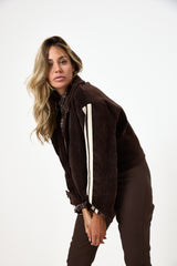 Giacca in velluto moro FEDERICA BI