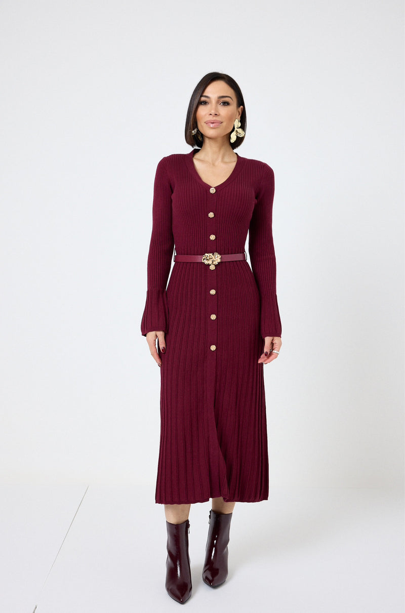 Abito con cintura FEDERICA BI ( vari colori )