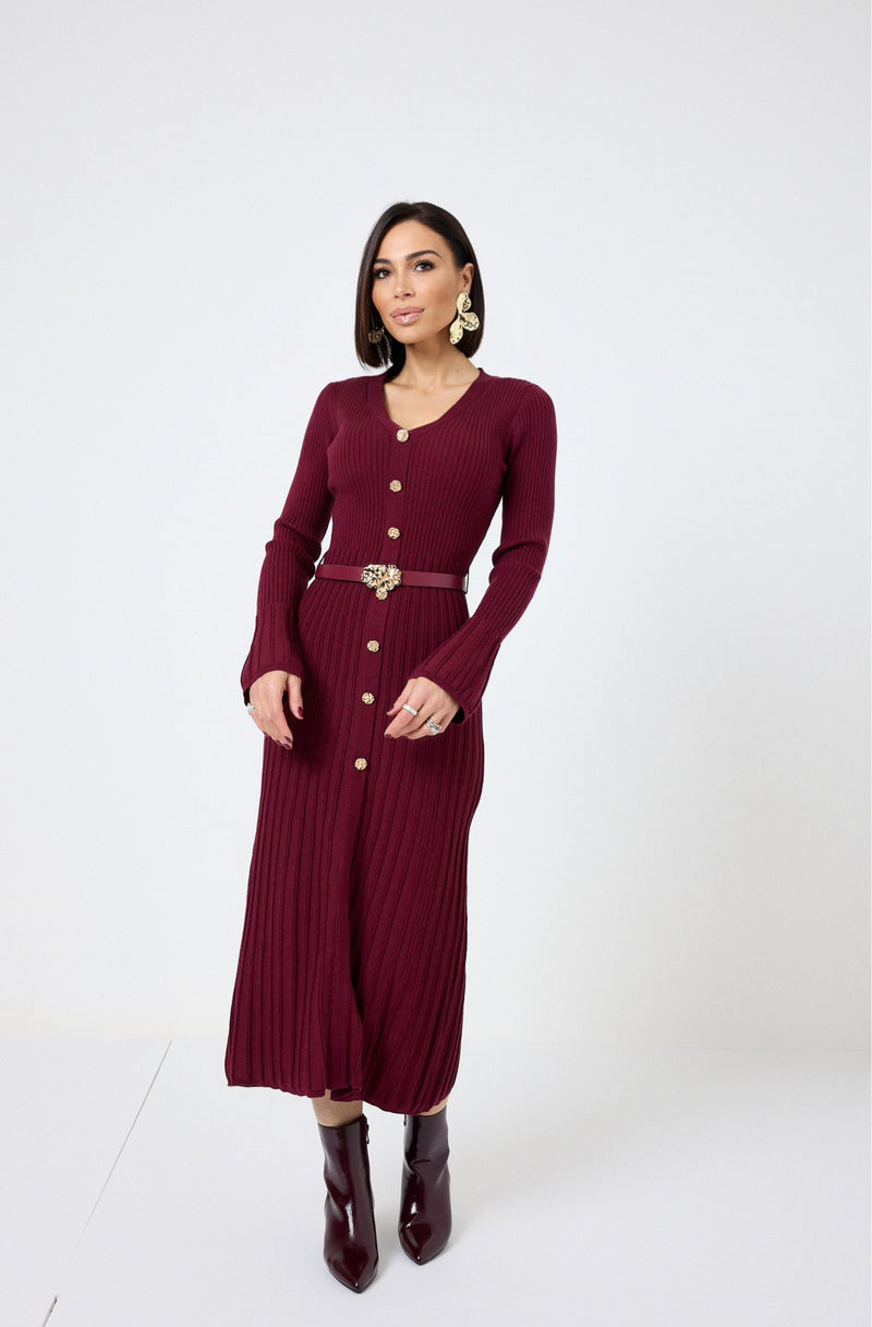 Abito con cintura FEDERICA BI ( vari colori )