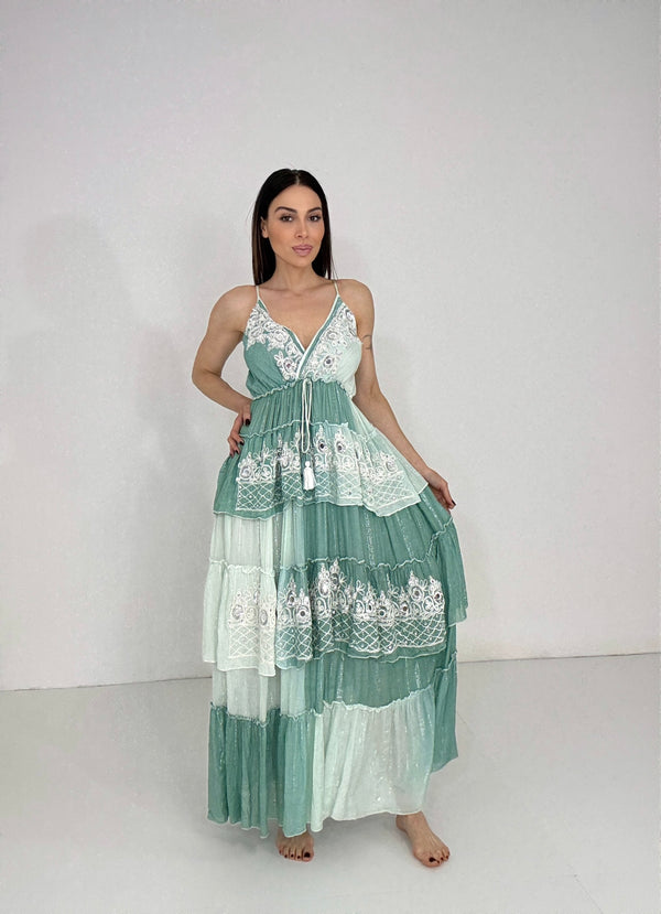 Abito in viscosa BOHO FEDERICA BI
