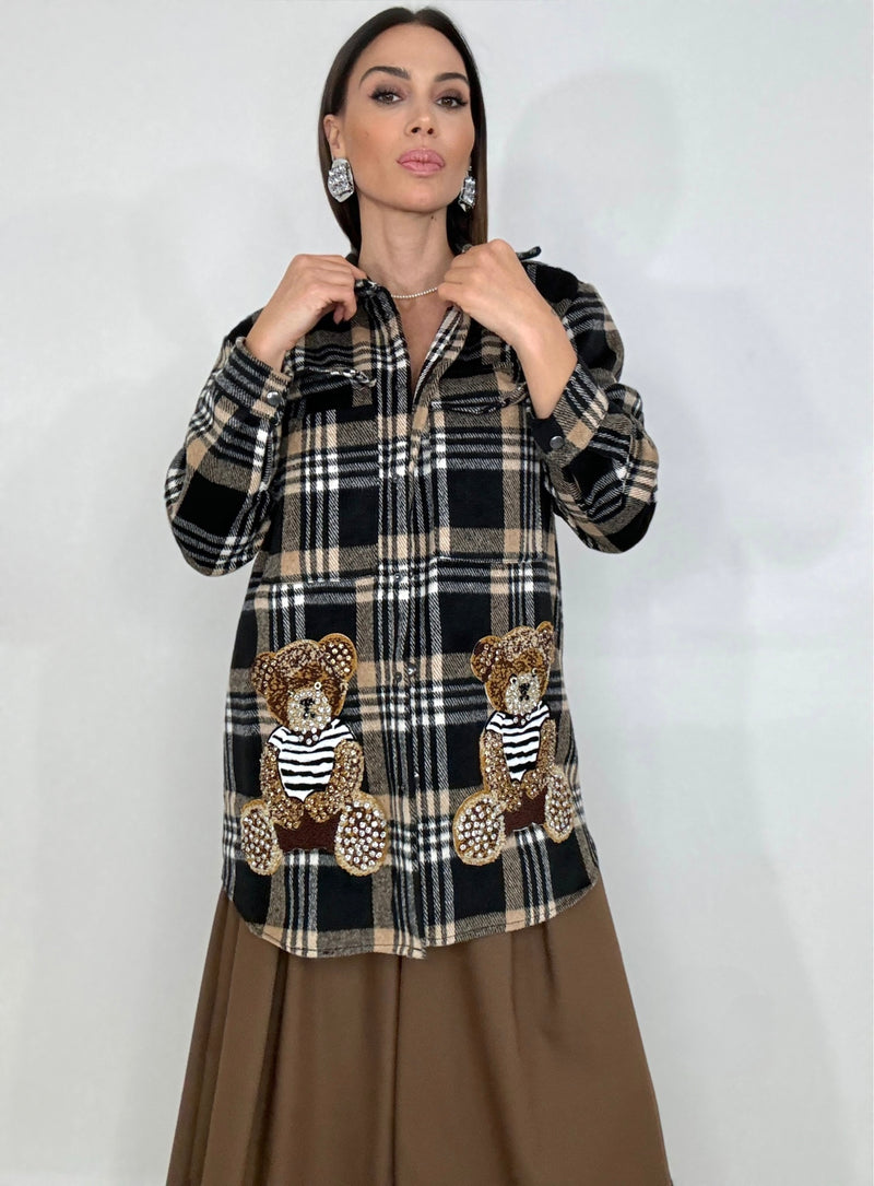 Camicia felpata tartan TEDDY FEDERICA BI