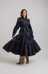 Abito FEDERICA BI in blu denim