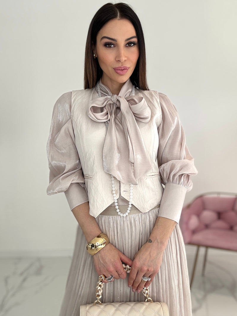 Gilet beige FEDERICA BI