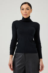 Maglia nera in viscosa FEDERICA BI