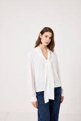 Camicia bianca in chiffon FEDERICA BI
