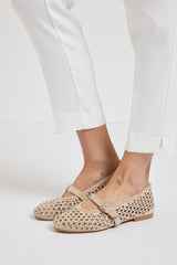 Ballerina beige cristalli FEDERICA BI