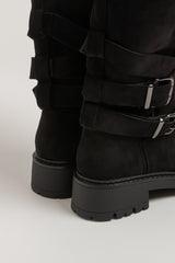 Anfibio suede nero FEDERICA BI