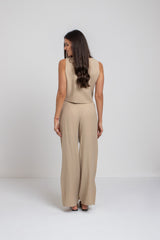 Tailleur beige bottoni FEDERICA BI