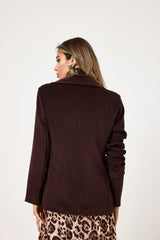 Blazer in velluto moro FEDERICA BI