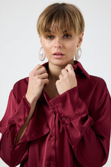 Camicia in raso FEDERICA BI ( più colori )