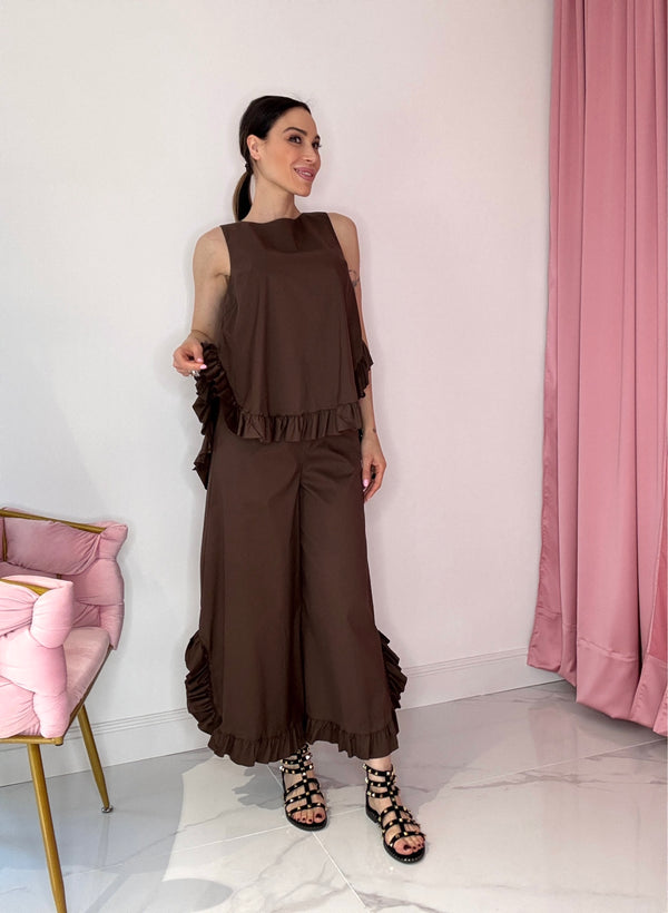 Pantalone rouge in cotone ( vari colori ) FEDERICA BI