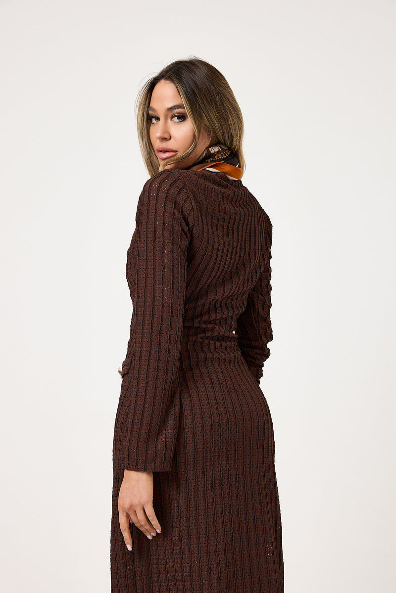 Abito midi bottoni oro FEDERICA BI ( vari colori )