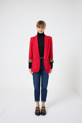 Blazer rosso FEDERICA BI