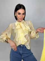 Camicia rouge giallo pastello FEDERICA BI