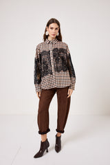 Camicia in cotone e pizzo FEDERICA BI