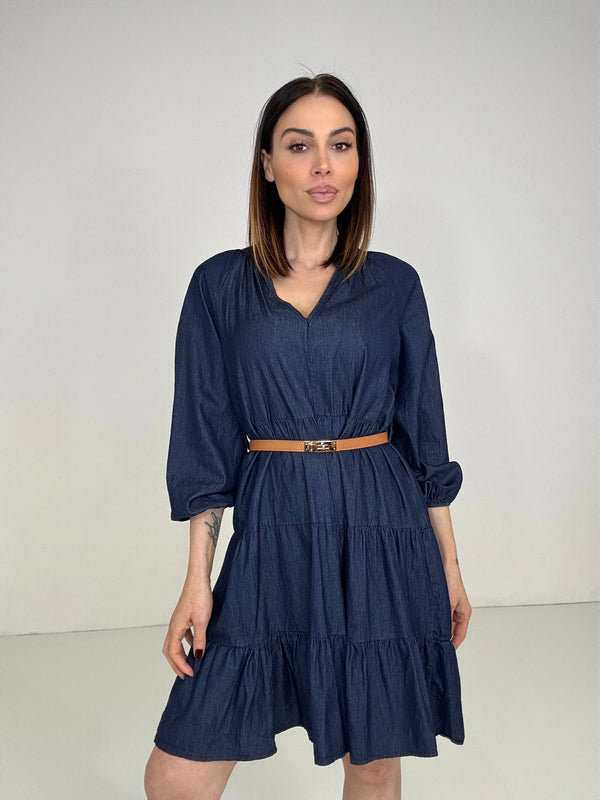 Abito blu denim FEDERICA BI