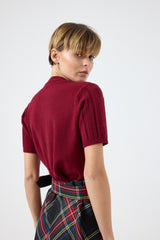 Maglia treccia cristalli FEDERICA BI