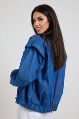 Giacca in denim blu FEDERICA BI