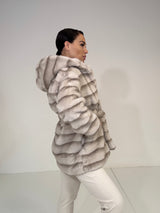 Ecovisone con cappuccio beige FEDERICA BI