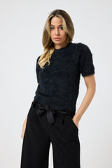 Pantalone nero lurex FEDERICA BI