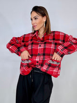 Camicia tartan rossa TEDDY FEDERICA BI