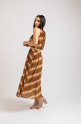 Abito lurex LAVINIA bronzo BY FEDERICA BI
